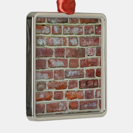 Old Brick Wall Metalen Ornament (Rechts)