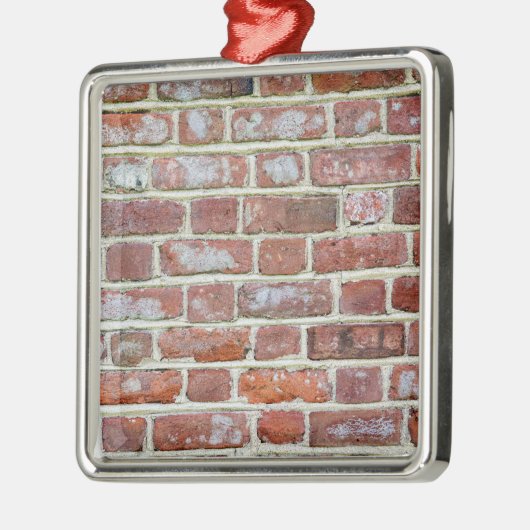 Old Brick Wall Metalen Ornament (Links)