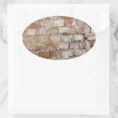 Old Brick Wall Ovale Sticker (Tas)