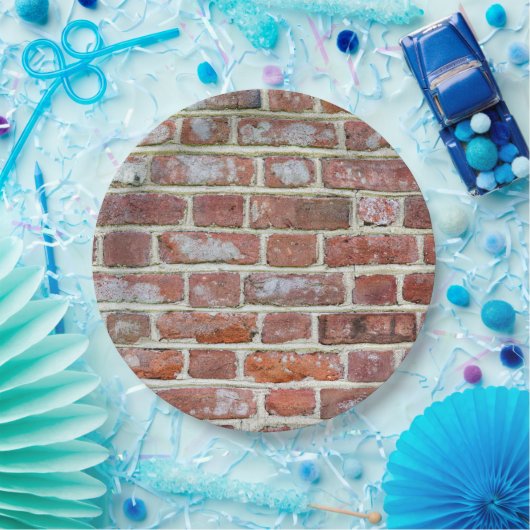 Old Brick Wall Papieren Bordje (Feest)