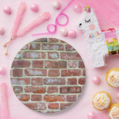 Old Brick Wall Papieren Bordje (Feest)
