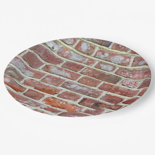 Old Brick Wall Papieren Bordje (Gekanteld)