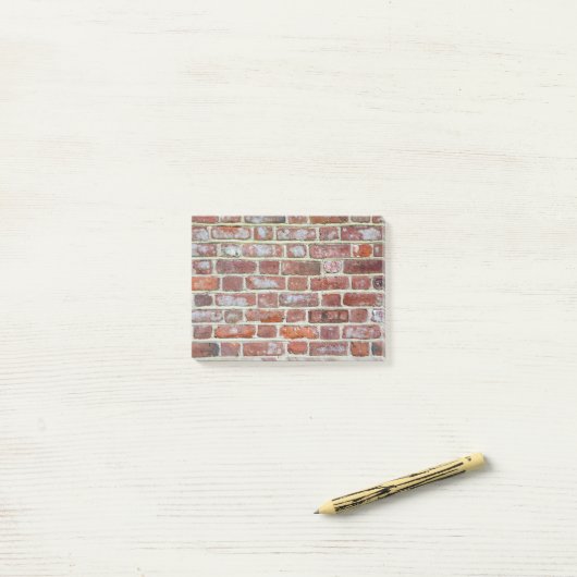 Old Brick Wall Post-it® Notes (Op bureau)