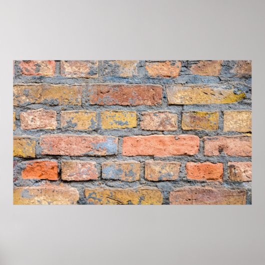 Old brick wall texture backgroundarchitectuur, bac poster (Voorkant)
