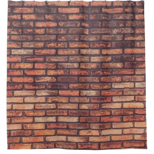old brick wall texture backgroundbackground,hipste douchegordijn (Voorkant)