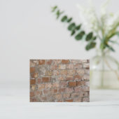 Old Brick Wall Visitekaartje (Staand voorkant)