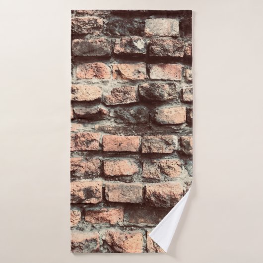 Old bricks Waalse background,block,brick,brown,old Badhanddoek (Badhanddoek)