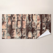 Old bricks Waalse background,block,brick,brown,old Badhanddoek (Badhanddoek)