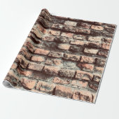 Old bricks Waalse background,block,brick,brown,old Cadeaupapier (Uitgerold)