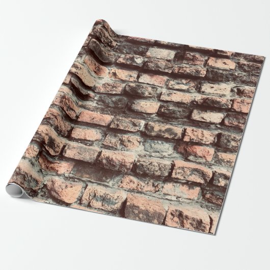 Old bricks Waalse background,block,brick,brown,old Cadeaupapier (Uitgerold)