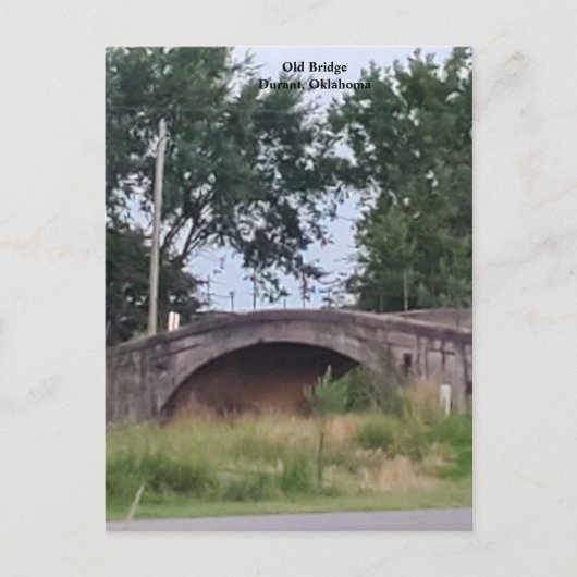 Old Bridge Durant, Oklahoma Briefkaart (Voorkant)