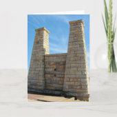 Old Bridge Muscatine, Iowa Kaart (Voorkant)