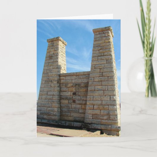 Old Bridge Muscatine, Iowa Kaart (Voorkant)