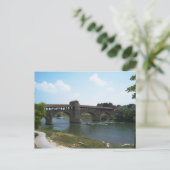 Old Bridge Pavia Briefkaart (Staand voorkant)