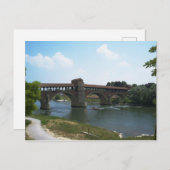 Old Bridge Pavia Briefkaart (Voorkant / Achterkant)