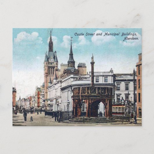 Old Briefkaart - Aberdeen, Schotland (Voorkant)