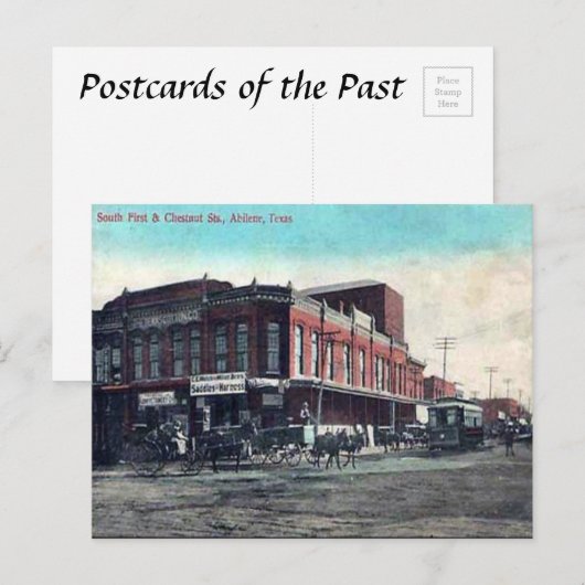 Old Briefkaart - Abilene, Texas (Voorkant / Achterkant)