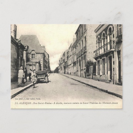 Old Briefkaart - Alençon, Orne, Frankrijk (Voorkant)