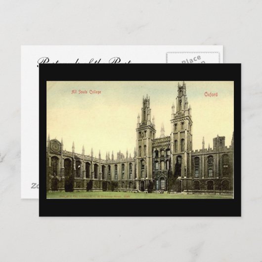 Old Briefkaart - All Souls College, Oxford (Voorkant / Achterkant)