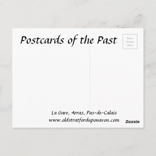 Old Briefkaart - Arras, Pas-de-Calais, Frankrijk (Achterkant)