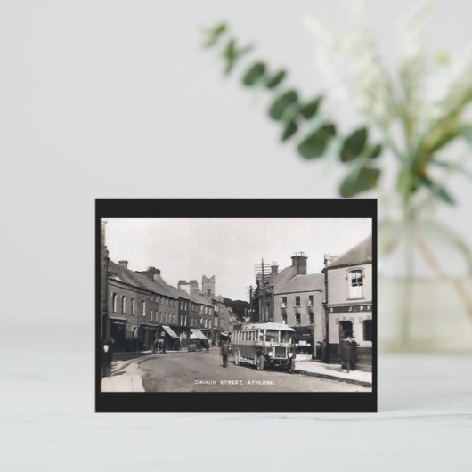 Old Briefkaart - Athlone, Co Westmeath, Ierland (Staand voorkant)