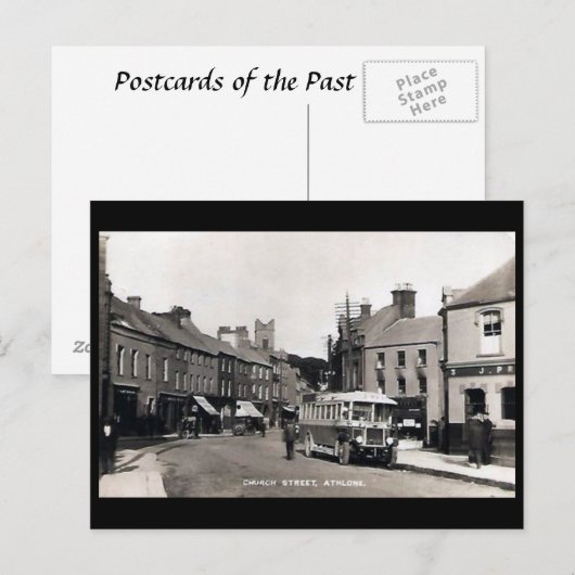Old Briefkaart - Athlone, Co Westmeath, Ierland (Voorkant / Achterkant)
