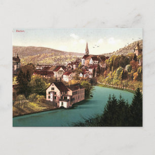 Old Briefkaart - Baden, Aargau, Zwitserland
