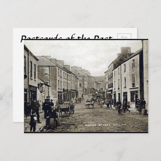 Old Briefkaart - Ballina, Co Mayo, Ierland (Voorkant / Achterkant)