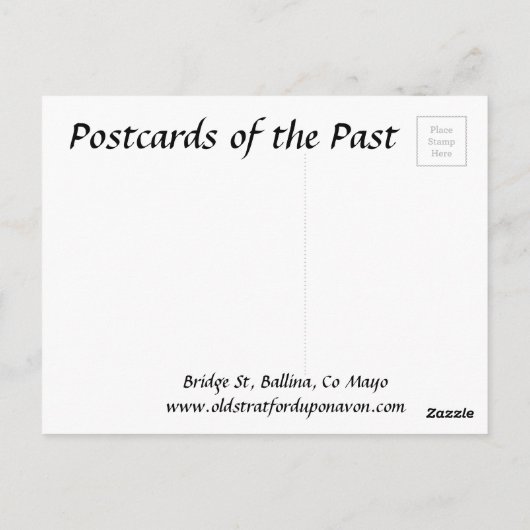 Old Briefkaart - Ballina, Co Mayo, Ierland (Achterkant)