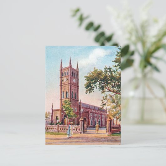 Old Briefkaart - Bangalore (Bengaluru), India. (Staand voorkant)