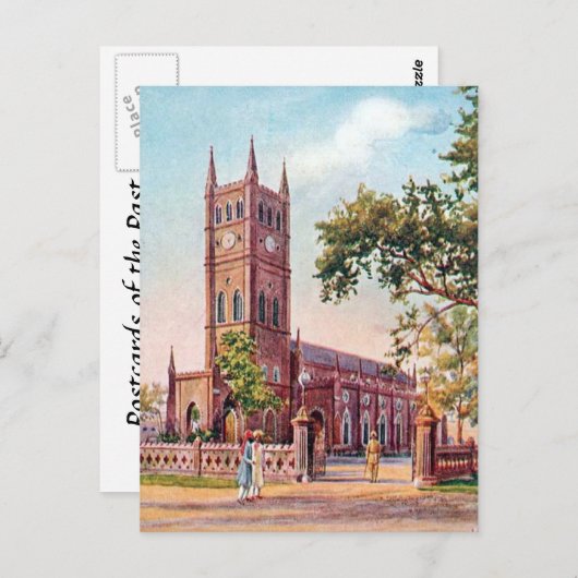 Old Briefkaart - Bangalore (Bengaluru), India. (Voorkant / Achterkant)