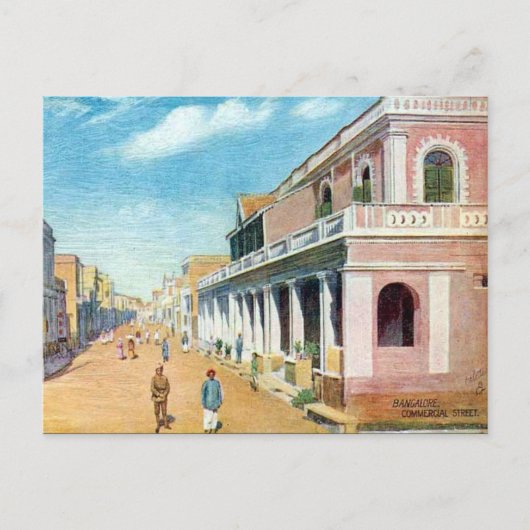 Old Briefkaart - Bangalore (Bengaluru), India. (Voorkant)