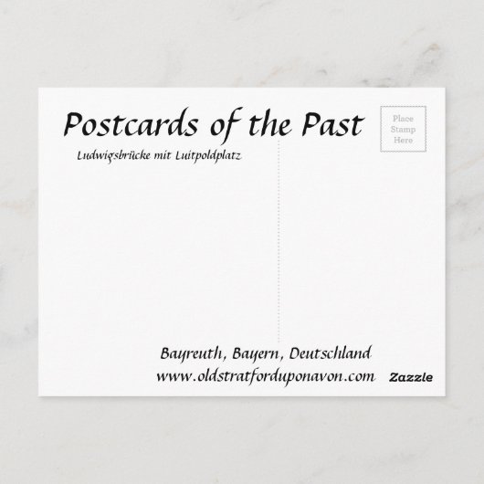 Old Briefkaart - Bayreuth, Duitsland (Achterkant)