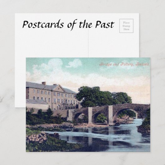 Old Briefkaart - Belleek, Co Fermanagement, Ierlan (Voorkant / Achterkant)