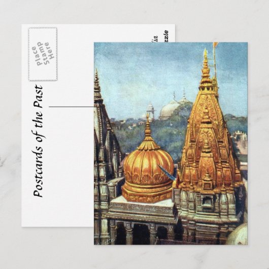 Old Briefkaart - Benares (Varanasi), India (Voorkant / Achterkant)