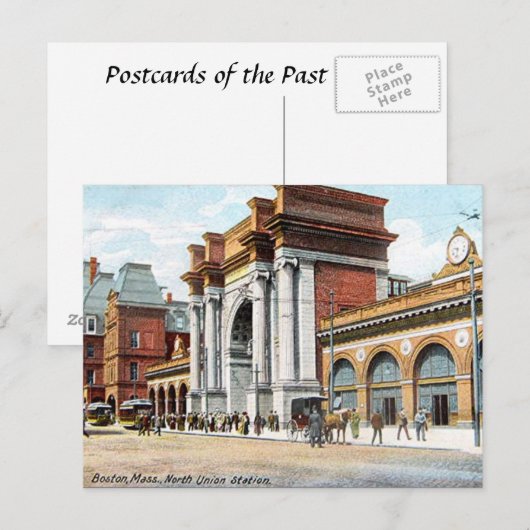 Old Briefkaart - Boston, Massachusetts, Verenigde  (Voorkant / Achterkant)