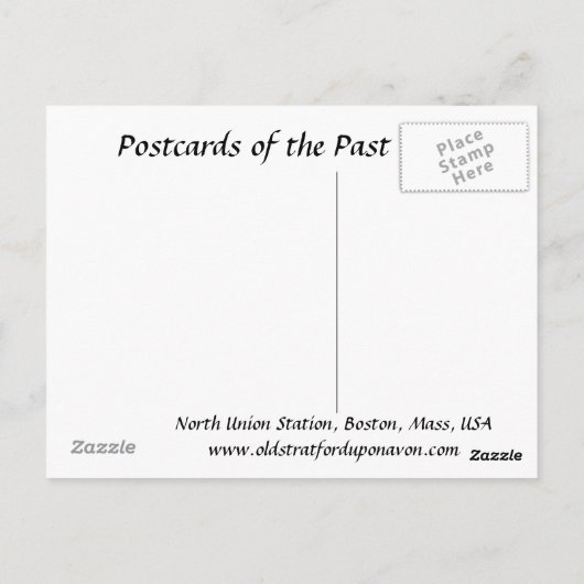 Old Briefkaart - Boston, Massachusetts, Verenigde  (Achterkant)