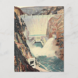 Old Briefkaart - Boulder Dam, Nevada/Arizona, Vere