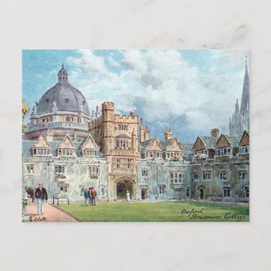 Old Briefkaart - Brasenose College, Oxford (Voorkant)