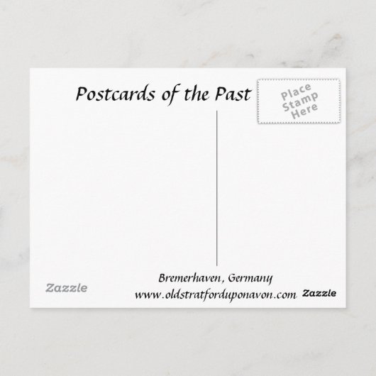 Old Briefkaart - Bremerhaven, Duitsland (Achterkant)