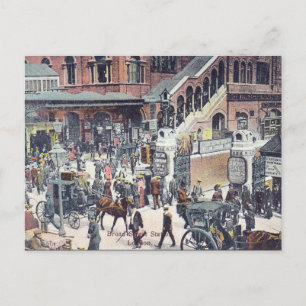 Old Briefkaart - Broad St Station, Londen