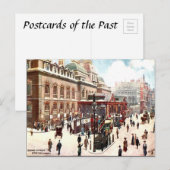 Old Briefkaart - Broad Street Station, Londen (Voorkant / Achterkant)