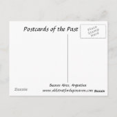 Old Briefkaart - Buenos Aires, Argentinië. (Achterkant)