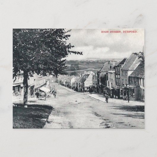 Old Briefkaart - Burford, Oxfordshire, Engeland (Voorkant)