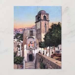 Old Briefkaart - Campanile, Capri, Italië