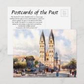 Old Briefkaart - Castorkirche, Koblenz, Duitsland (Voorkant / Achterkant)