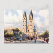 Old Briefkaart - Castorkirche, Koblenz, Duitsland (Voorkant)