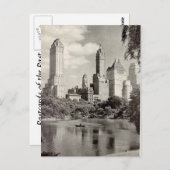 Old Briefkaart - Central Park, New York City (Voorkant / Achterkant)