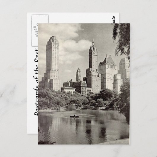 Old Briefkaart - Central Park, New York City (Voorkant / Achterkant)