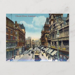 Old Briefkaart - Church Street, Liverpool